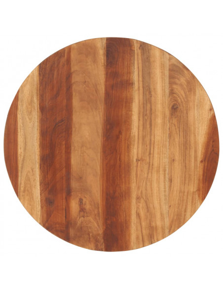 Piano Tavolo in Legno Massello di Acacia Rotondo 15-16 mm 70 cm