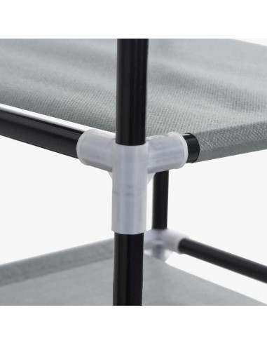 Scarpiera Grigio 60,5x30x97 cm in Tessuto Non Tessuto