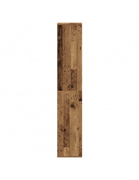 Scarpiera Legno Antico 54x34x183 cm in Legno Multistrato