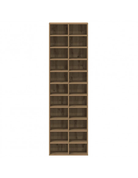 Scarpiera Rovere Artigianale 54x34x183 cm in Legno Multistrato