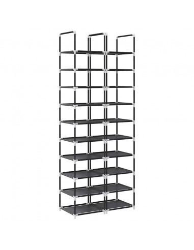 Scarpiere a 10 Livelli 2 pz 33x33x174 cm in Tessuto Non Tessuto