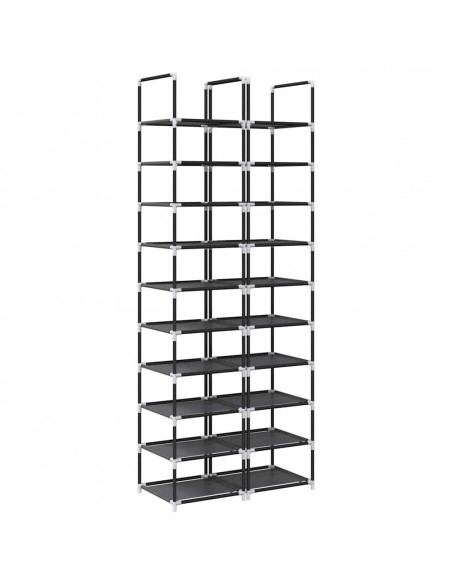 Scarpiere a 10 Livelli 2 pz 33x33x174 cm in Tessuto Non Tessuto