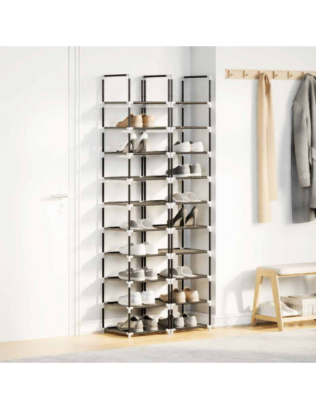 Scarpiere a 10 Livelli 2 pz 33x33x174 cm in Tessuto Non Tessuto