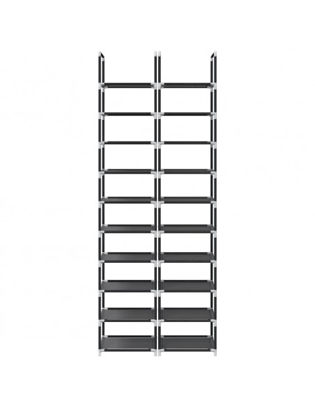 Scarpiere a 10 Livelli 2 pz 33x33x174 cm in Tessuto Non Tessuto