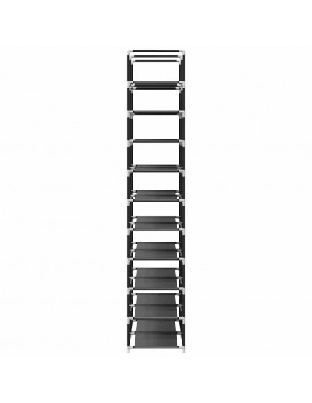 Scarpiere a 10 Livelli 2 pz 33x33x174 cm in Tessuto Non Tessuto