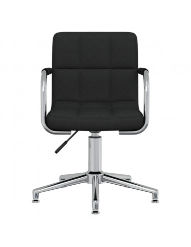 Sedia da Ufficio Girevole Nera in Tessuto