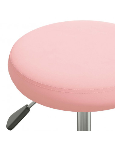 Sedia Girevole da Ufficio Rosa in Velluto