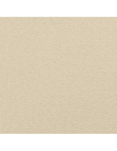 Set di Divani 2 pz con Cuscini Crema in Tessuto