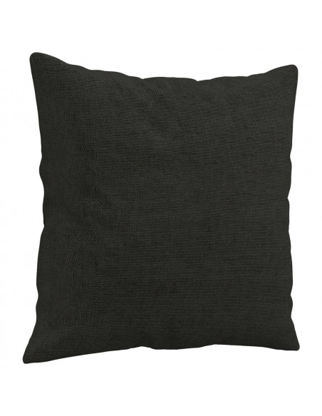Set Divani 2 pz con Cuscini Nero in Tessuto