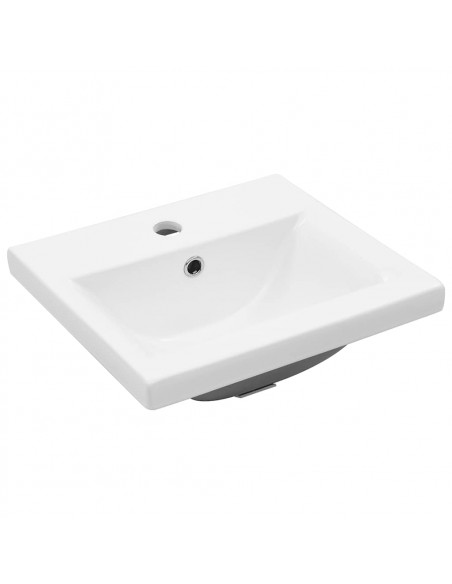 Set Mobili da Bagno 2 pz Grigio Cemento in Legno Multistrato