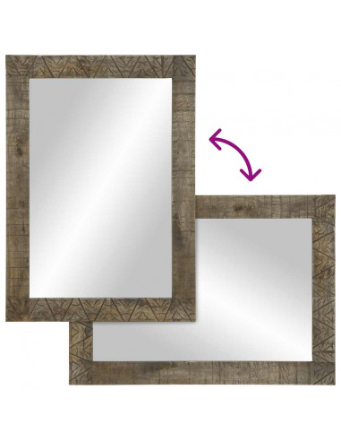 Set Mobili da Bagno 2pz in Legno Massello di Mango