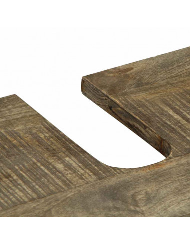 Set Mobili da Bagno 2pz in Legno Massello di Mango