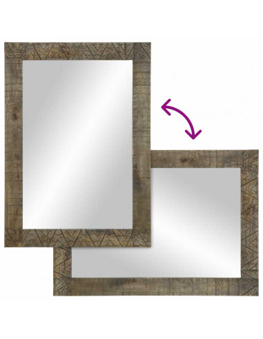 Set Mobili da Bagno 4 pz in Legno Massello di Mango