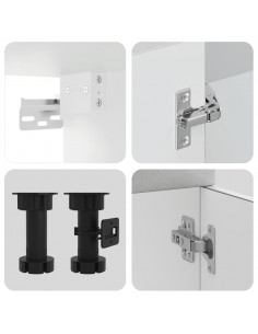 Set Mobili da Cucina 11 pz Lucca Grigio Cemento in Truciolato