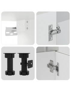 Set Mobili da Cucina 11 pz Lucca Grigio Cemento in Truciolato