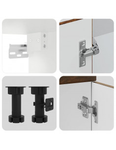 Set Mobili da Cucina 11 pz Lucca Rovere Fumo in Truciolato