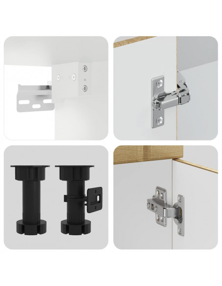 Set Mobili da Cucina 11 pz Lucca Rovere Sonoma in Truciolato