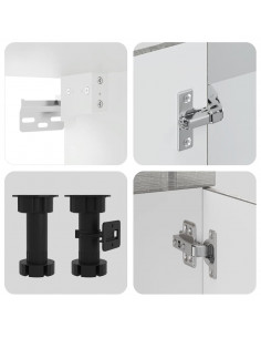 Set Mobili da Cucina 14 pz Lucca Grigio Sonoma in Truciolato