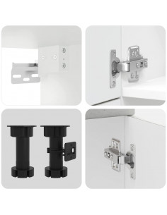 Set Mobili da Cucina 7 pz Kalmar Grigio Cemento in Truciolato