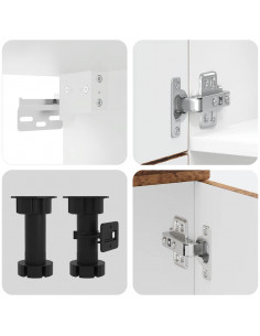 Set Mobili da Cucina 7 pz Kalmar Legno Vecchio in Truciolato