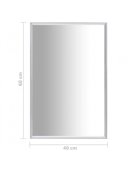 Specchio Argento 60x40 cm