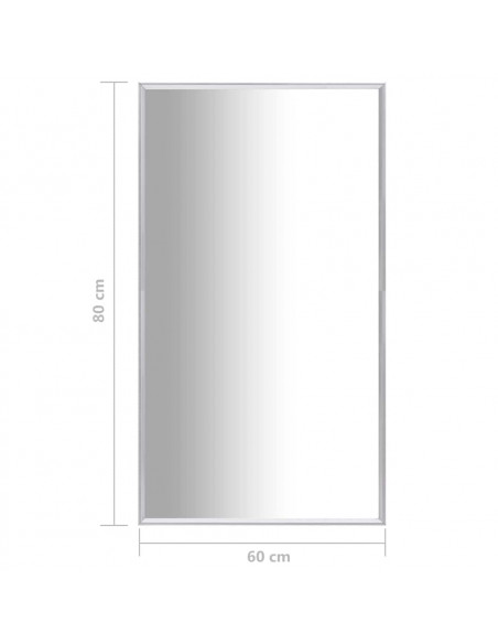 Specchio Argento 80x60 cm
