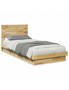 Struttura Letto con Testiera Senza Materasso 100x200 cm