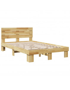 Struttura Letto con Testiera senza Materasso 120x200 cm 2