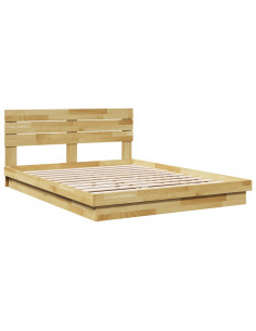 Struttura Letto con Testiera Senza Materasso 135x190 cm 2