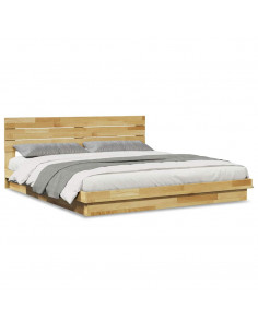 Struttura Letto con Testiera senza Materasso 180x200 cm