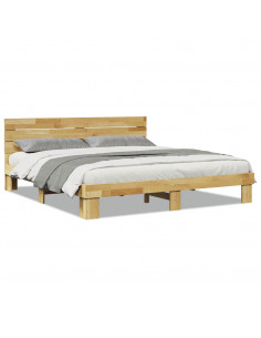 Struttura Letto con Testiera senza Materasso 180x200 cm