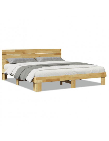 Struttura Letto con Testiera senza Materasso 180x200 cm