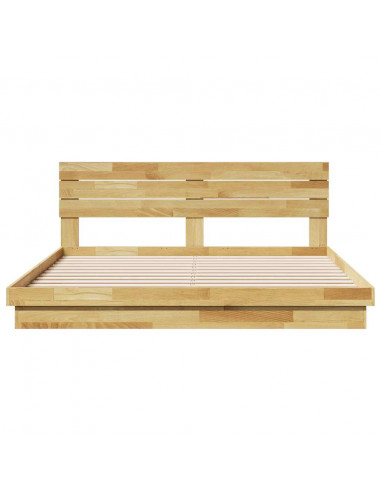 Struttura Letto con Testiera senza Materasso 200x200 cm