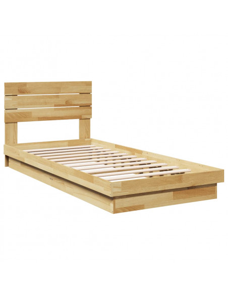 Struttura Letto con Testiera senza Materasso 75x190 cm