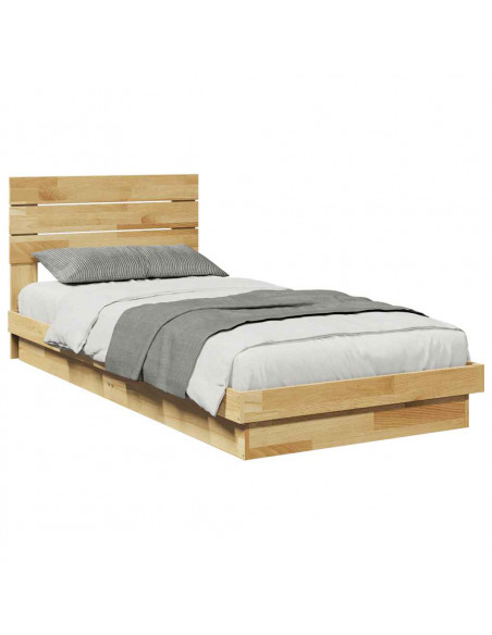 Struttura Letto con Testiera senza Materasso 75x190 cm