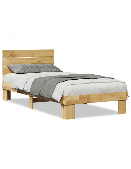 Struttura Letto con Testiera senza Materasso 75x190 cm