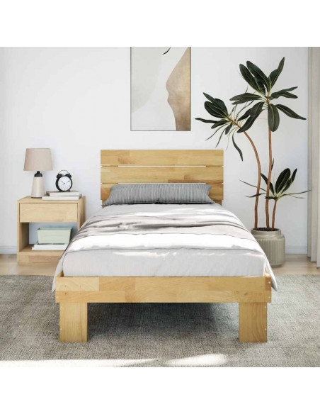 Struttura Letto con Testiera senza Materasso 75x190 cm