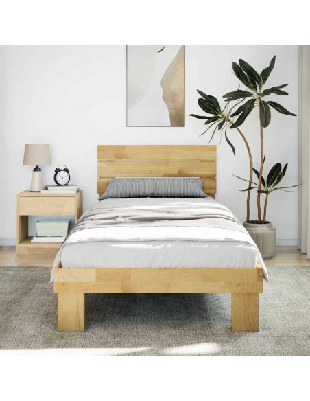 Struttura Letto con Testiera senza Materasso 80x200 cm