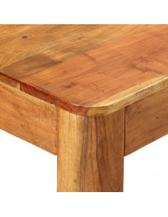 Tavolo da Pranzo 110x55x76 cm Legno Massello di Acacia
