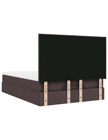 Struttura Letto Pouf con Materasso 140x190 cm in Tessuto