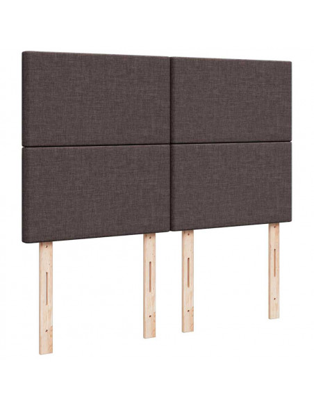 Struttura Letto Pouf con Materasso 140x190 cm in Tessuto