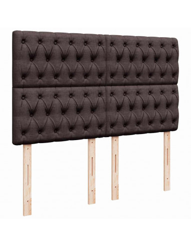 Struttura Letto Pouf con Materasso 140x190 cm in Tessuto