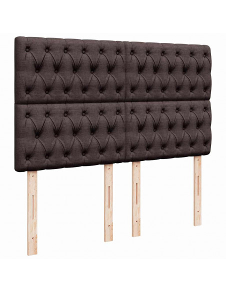 Struttura Letto Pouf con Materasso 140x190 cm in Tessuto