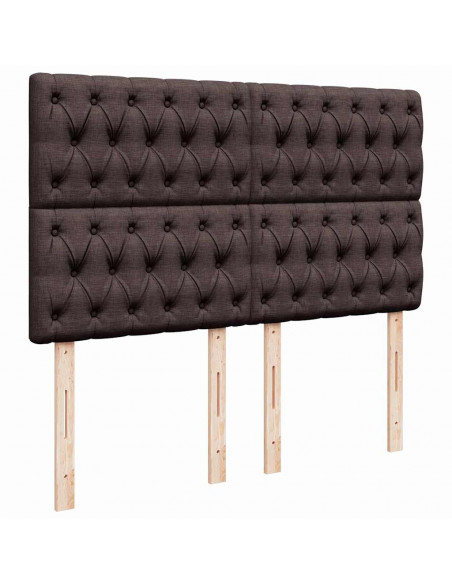 Struttura Letto Pouf con Materasso 140x190 cm in Tessuto
