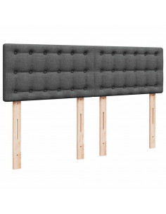 Struttura Letto Pouf con Materasso 140x190 cm in Tessuto