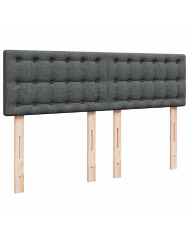 Struttura Letto Pouf con Materasso 140x190 cm in Tessuto