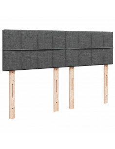 Struttura Letto Pouf con Materasso 140x190 cm in Tessuto