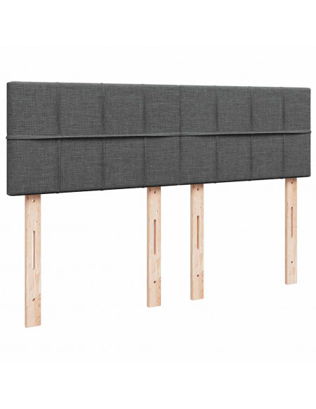 Struttura Letto Pouf con Materasso 140x190 cm in Tessuto