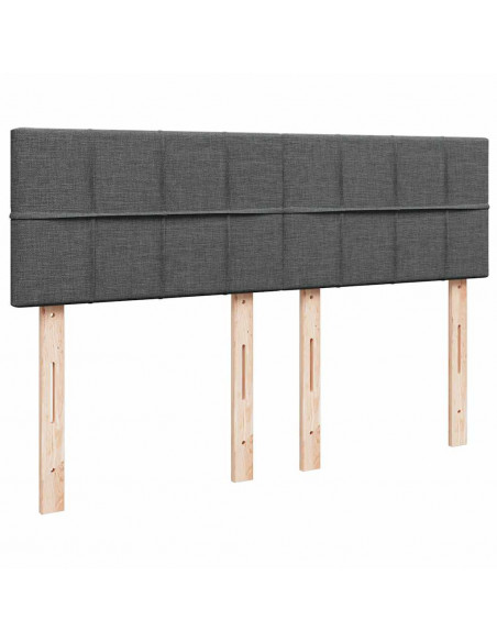 Struttura Letto Pouf con Materasso 140x190 cm in Tessuto
