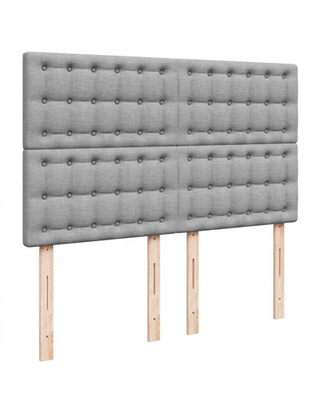 Struttura Letto Pouf con Materasso 140x190 cm in Tessuto